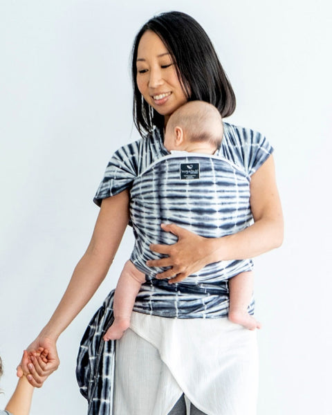 WINTER SALE 15% OFF! Lightweight wrap carrier 100% organic carrier - watercolour grey & FREE Doll's wrap (valued at $19.95)
