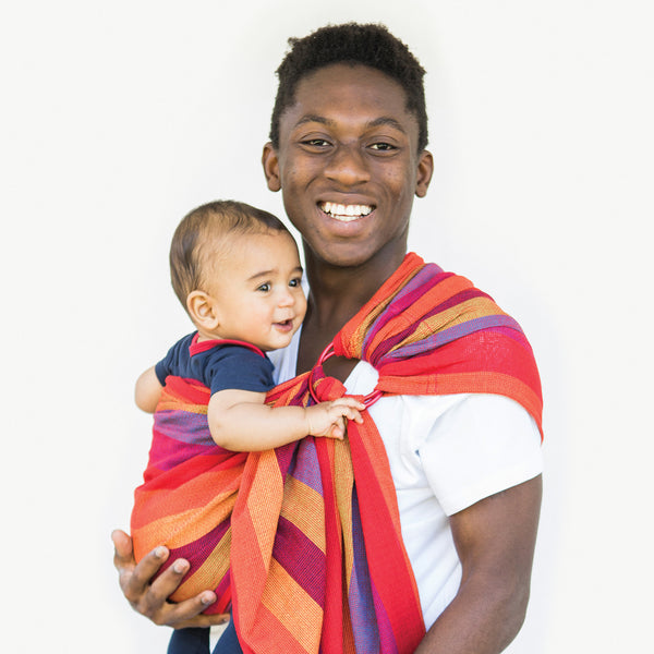 WINTER SALE 15% OFF! Mesh ring sling 100% organic - uluru sunrise & FREE Doll's wrap (valued at $19.95)