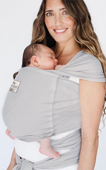 HALLOWEEN SALE 15% OFF! Pocket wrap carrier 100% organic - SILVER GREY & FREE Doll's Wrap (valued at $19.95)