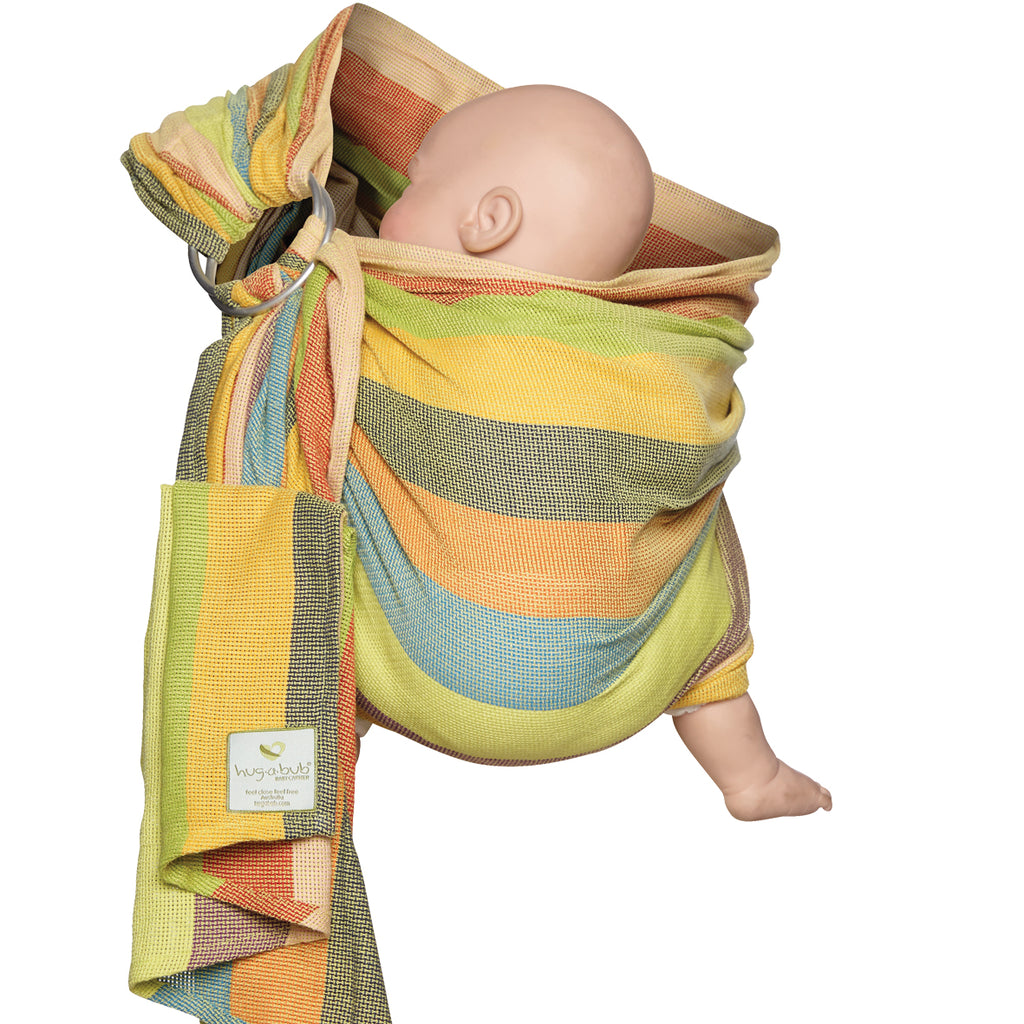 AUTUMN DEAL! Mesh ring sling 100% organic - eucalyptus dreaming & FREE Doll's wrap (valued at $19.95)